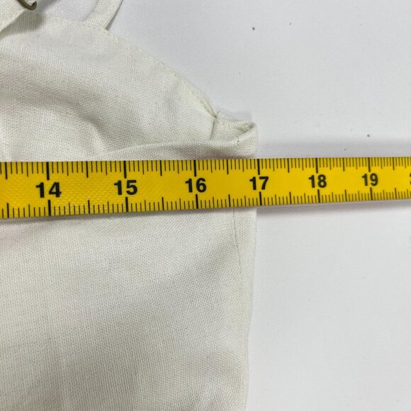 NWOT Farm Rio Linen Blend White Sleeveless Mini Dress Size XL - Picture 11 of 12